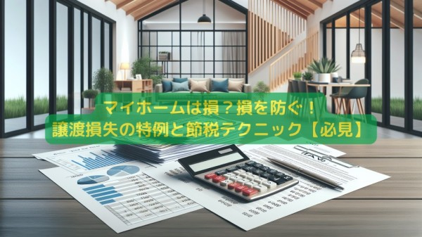 マイホームは損？損を防ぐ！譲渡損失の特例と節税テクニック【必見】