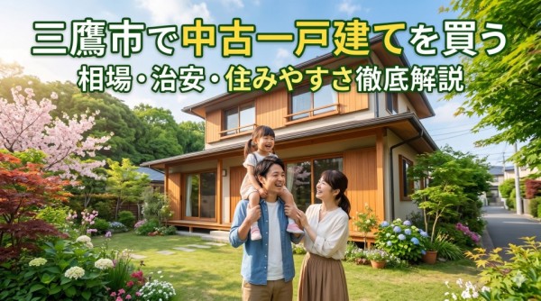 三鷹市で中古一戸建てを買う｜相場・治安・住みやすさ徹底解説
