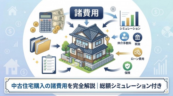 中古住宅購入の諸費用を完全解説｜総額シミュレーション付き