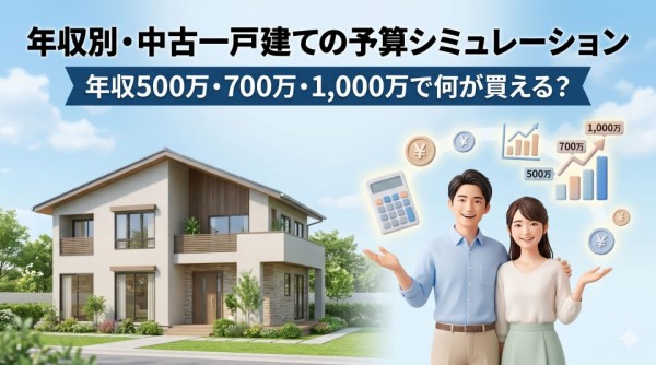 年収別・中古一戸建ての予算シミュレーション｜年収500万・700万・1,000万で何が買える？