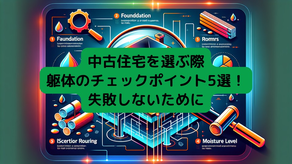 中古住宅を選ぶ際、躯体のチェックポイント5選！失敗しないために