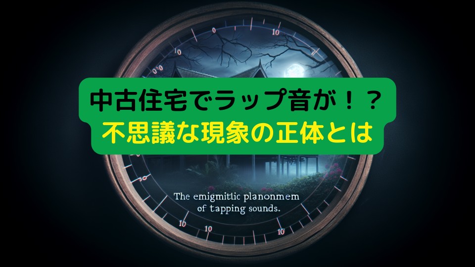 中古住宅でラップ音が！？不思議な現象の正体とは