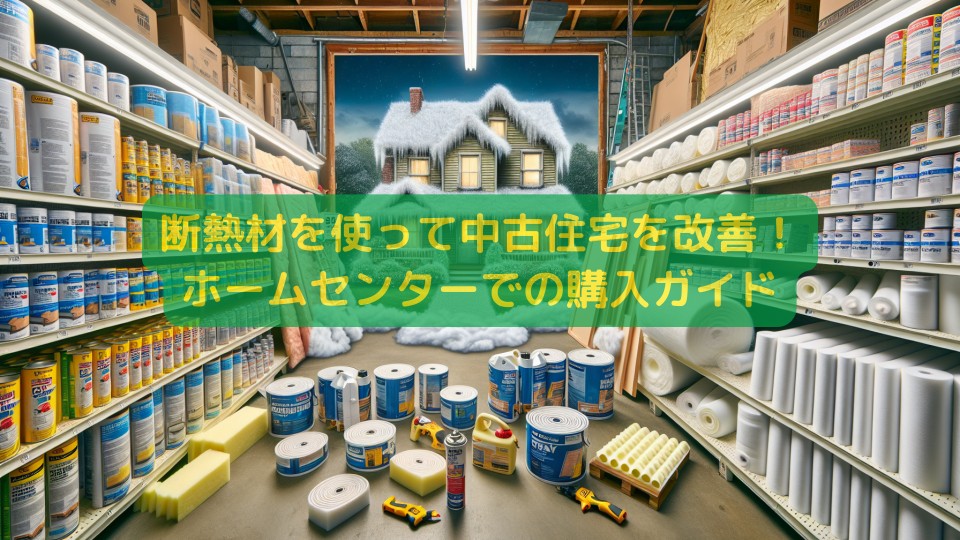 断熱材を使って中古住宅を改善！ホームセンターでの購入ガイド