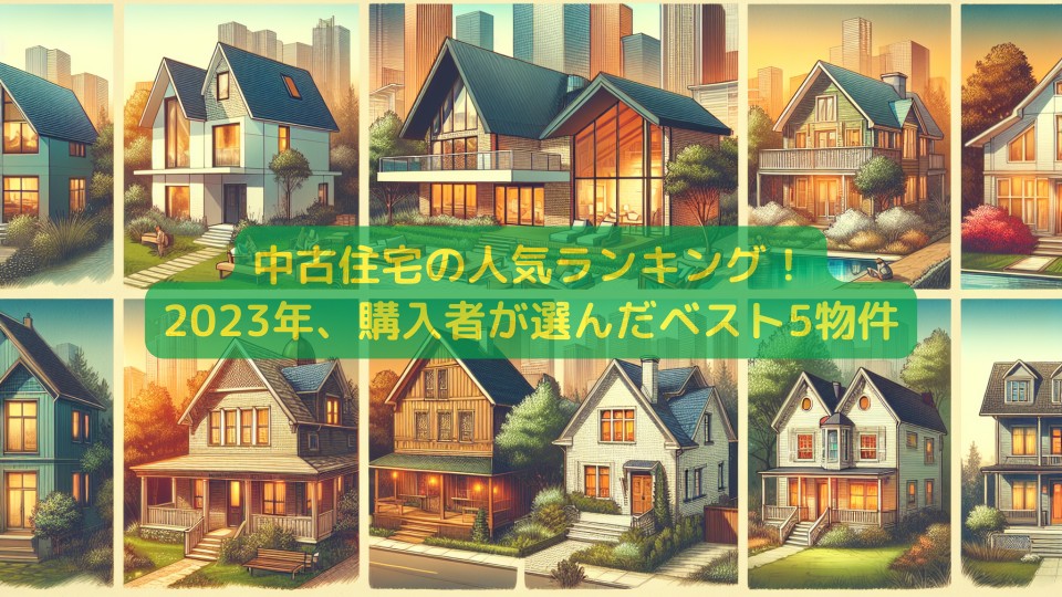 中古住宅の人気ランキング！2023年、購入者が選んだベスト5物件