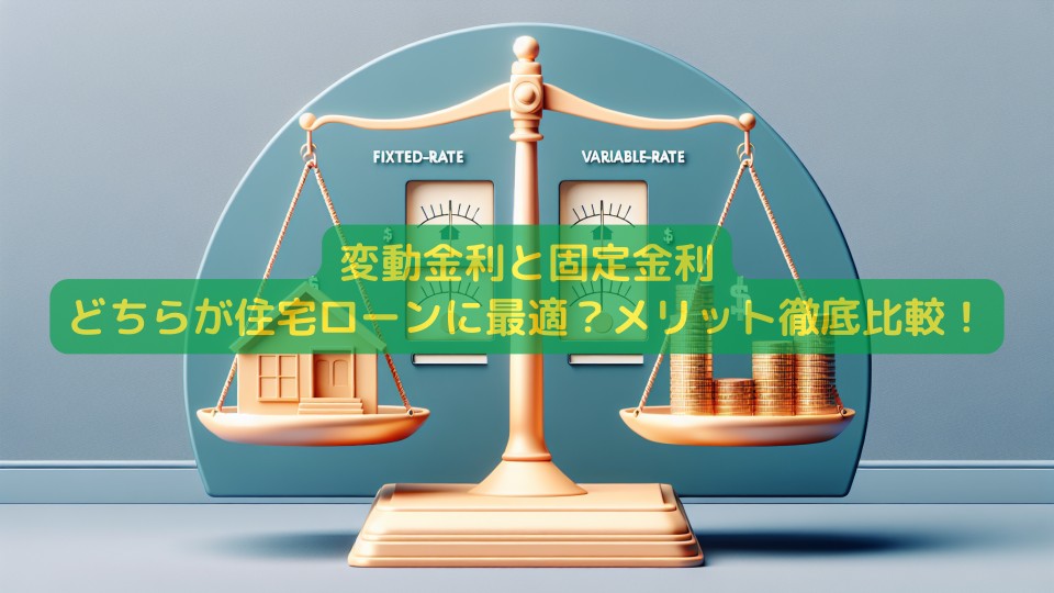 変動金利と固定金利、どちらが住宅ローンに最適？メリット徹底比較！