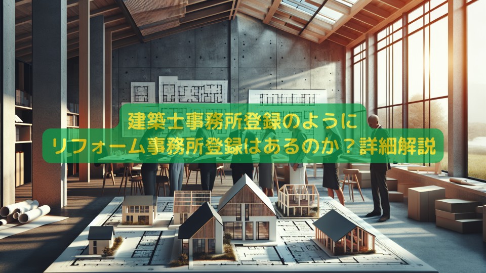 建築士事務所登録のようにリフォーム事務所登録はあるのか？詳細解説