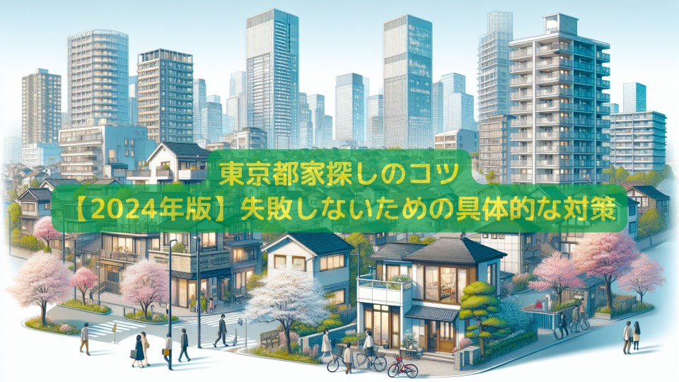 東京都家探しのコツ【2024年版】失敗しないための具体的な対策