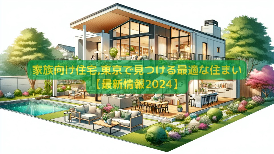 家族向け住宅,東京で見つける最適な住まい【最新情報2024】