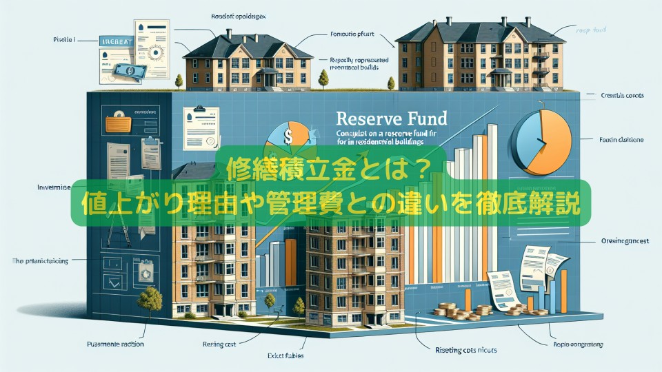 修繕積立金とは？値上がり理由や管理費との違いを徹底解説