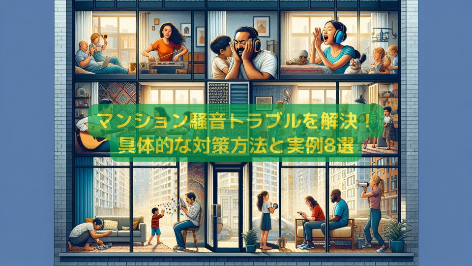 マンション騒音トラブルを解決！具体的な対策方法と実例8選