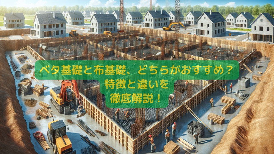 ベタ基礎と布基礎、どちらがおすすめ？特徴と違いを徹底解説！