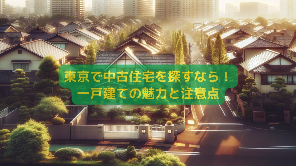 東京で中古住宅を探すなら！一戸建ての魅力と注意点