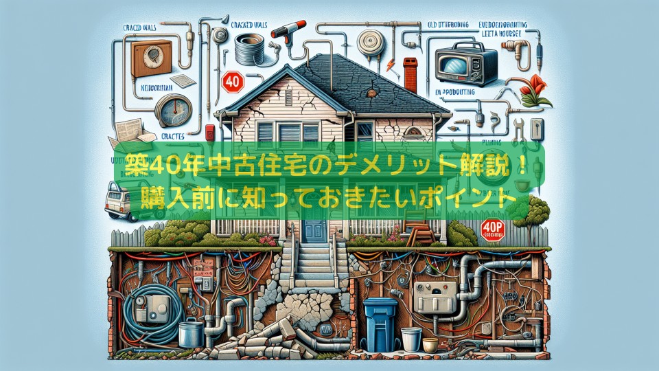 築40年中古住宅のデメリット解説！購入前に知っておきたいポイント