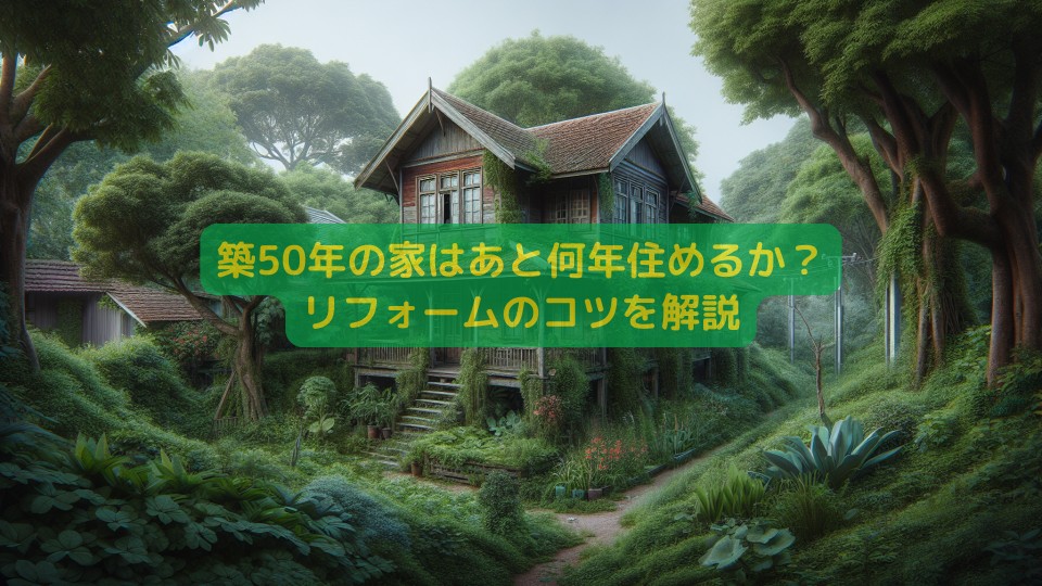 築50年の家はあと何年住めるか？リフォームのコツを解説