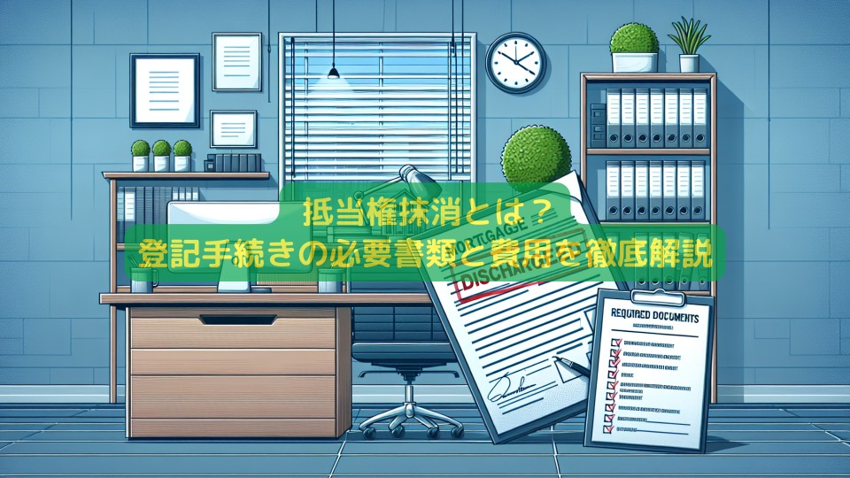 抵当権抹消とは？登記手続きの必要書類と費用を徹底解説