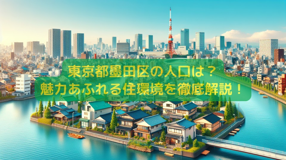 東京都墨田区の人口は？魅力あふれる住環境を徹底解説！