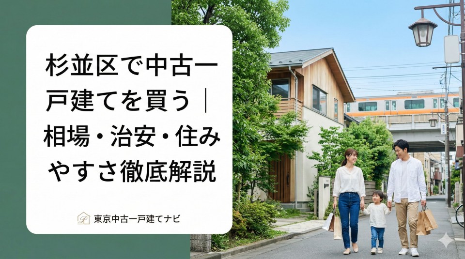 杉並区で中古一戸建てを買う｜相場・治安・住みやすさ徹底解説のアイキャッチ