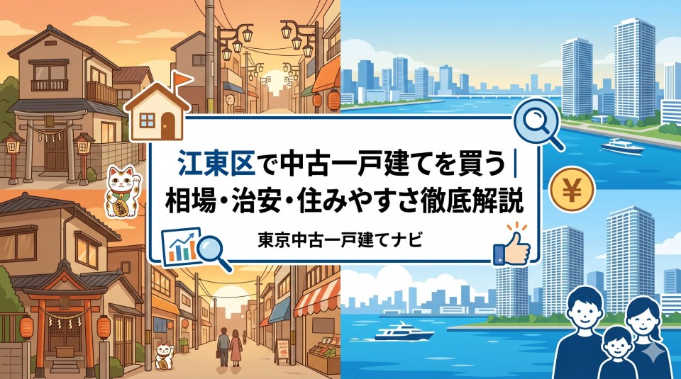 江東区で中古一戸建てを買う｜相場・治安・住みやすさ徹底解説のイメージ画像